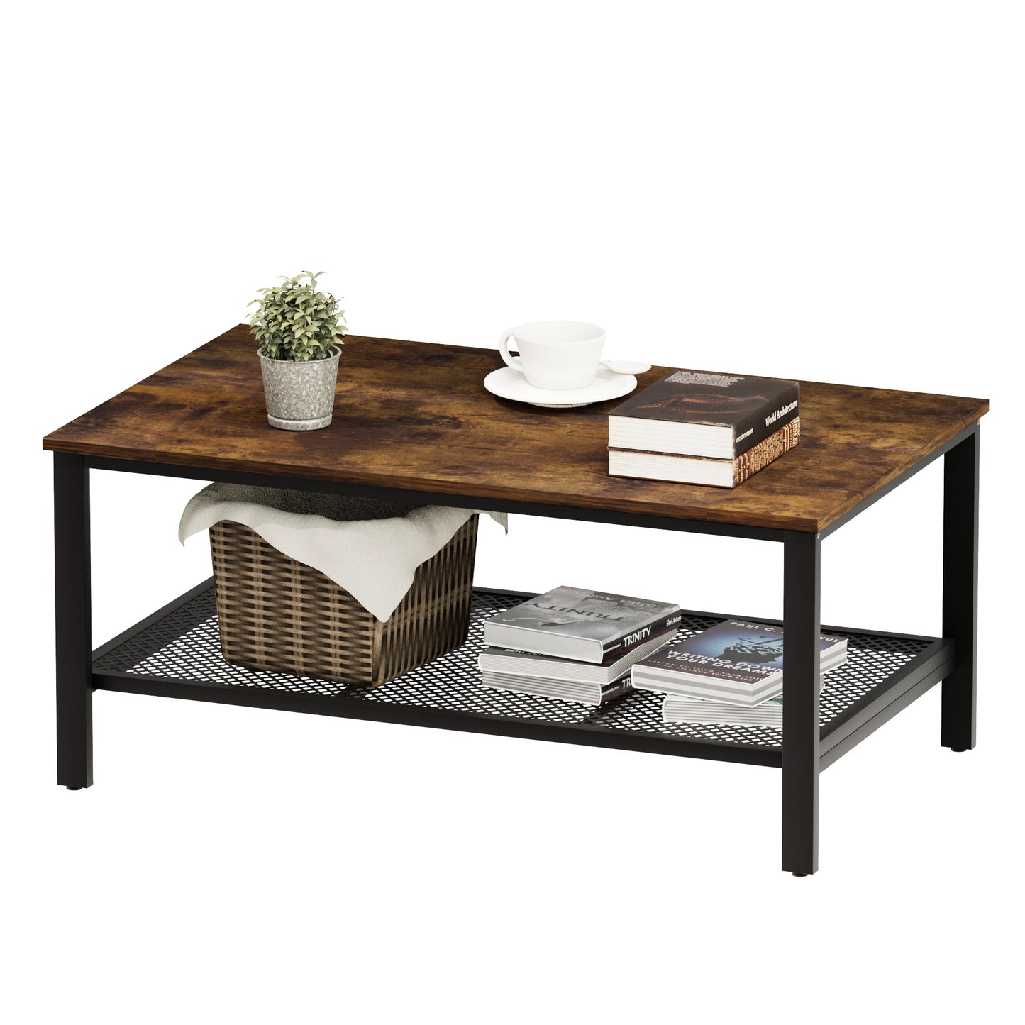 Industrial Coffee Table for Living Room