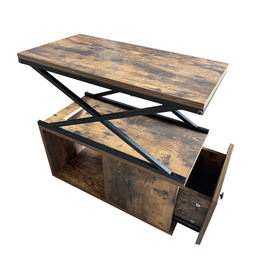 Industrial Nightstands with Drawer & Shelf