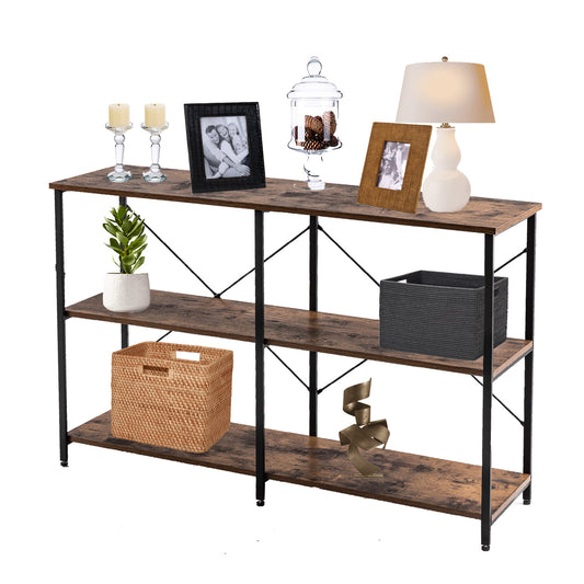 Industrial 47" Sofa Table for Entryway